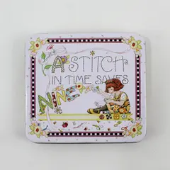 Mary Engelbreit A Stitch in Time Saves Nine Decorative Sewing Tin