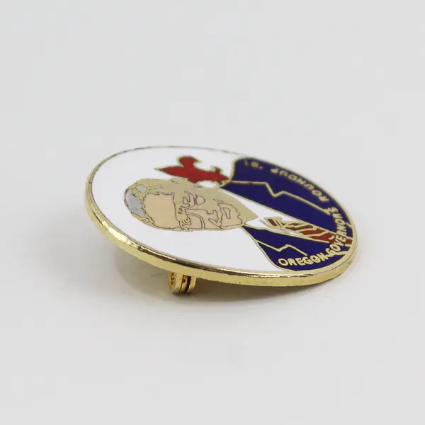 Oregon Governor's Roundup Portrait Enamel Lapel Pin Collectible