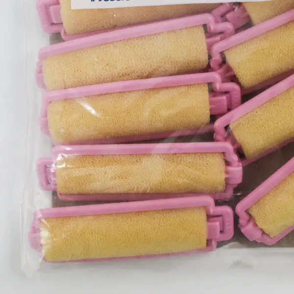 Goody Partial Bag 12 Small Sleep-Set Foam Rollers Pink Tight-Locking Clasp USA