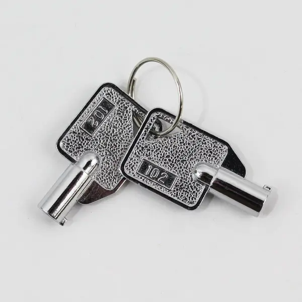 Lot of 2 Tubular Barrel Cabinet Lock Keys 102