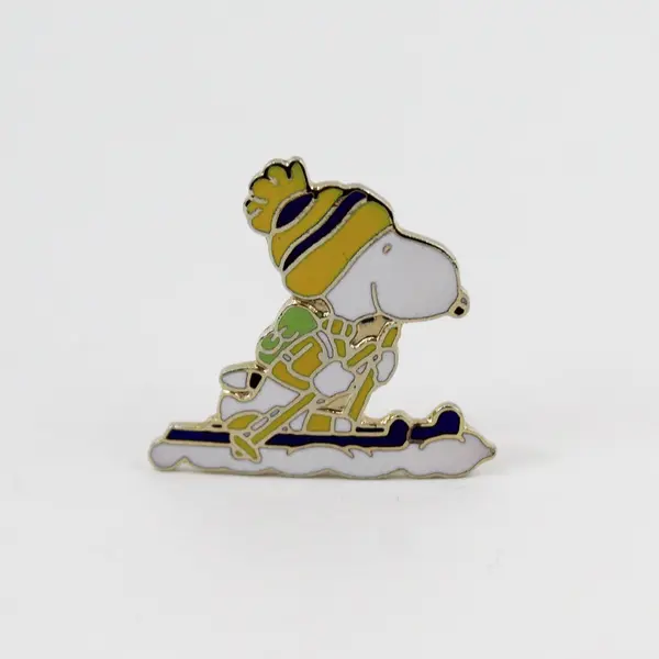 AVIVA Peanuts Snoopy the Skier Enamel Pin Collectible