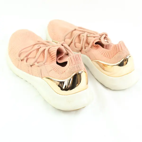 Aetrex Dani Women's Heel Sneaker Blush Pink Metallic Gold Est Size 11