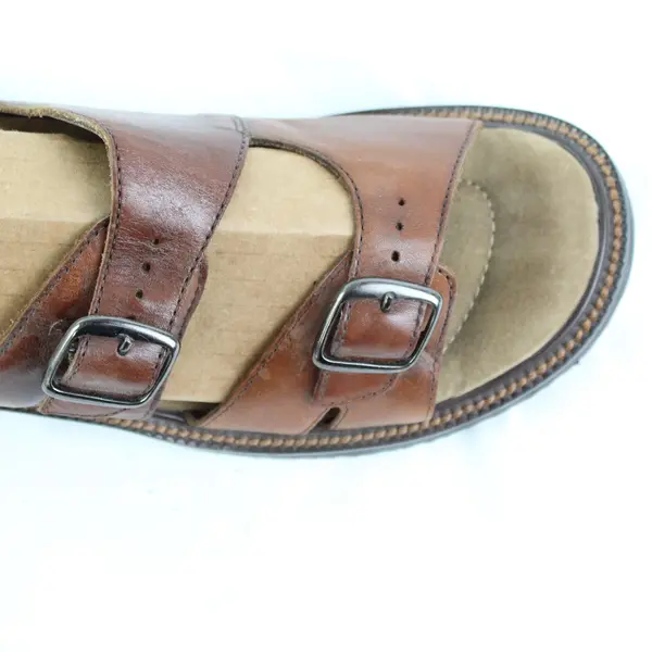 Earth Shoe Gelron 2000 Brown Leather Sandals Women's US 9.5