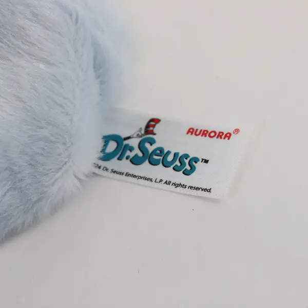 Dr. Seuss Aurora Blue Elephant Plush 5in Embroidered Eyes