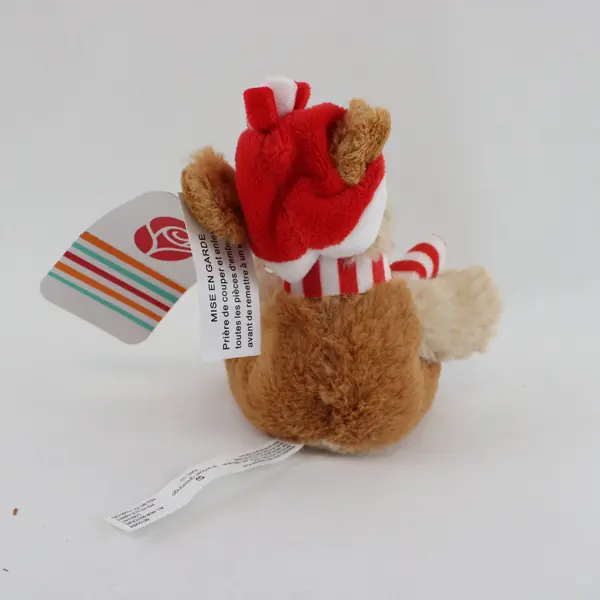 American Greetings Mini Holiday Puppy Plush Santa Hat Scarf New
