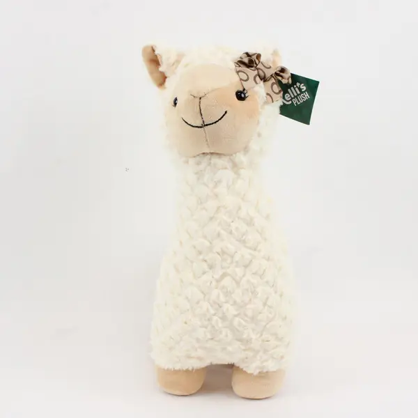 Kelli's 16.5in Plush Llama Stuffed Animal with Bow