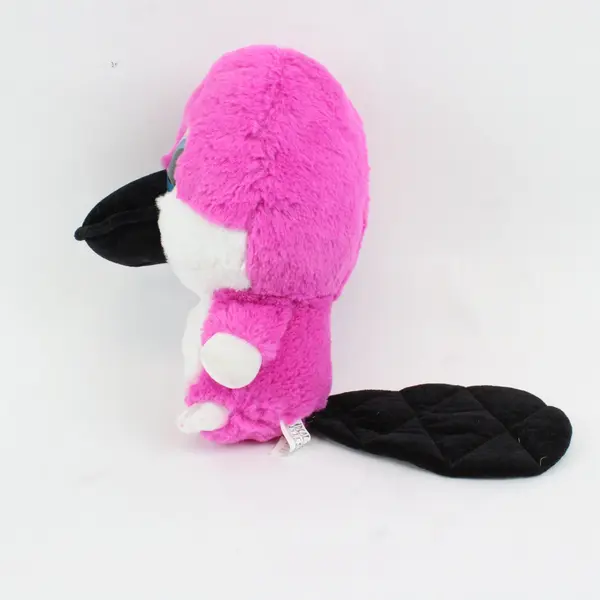 Ideal Toys Direct Pink White Platypus Plush Toy 10in Used