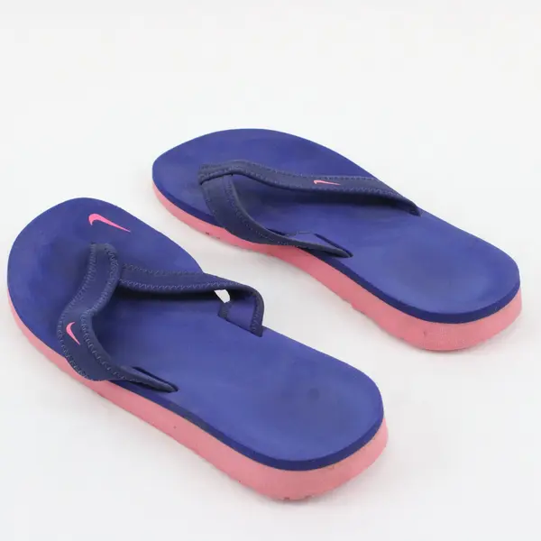 Nike 314870-408 Women's Blue Pink Flip Flop Sandals Sz 6