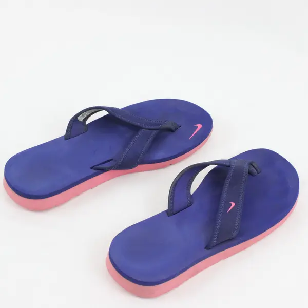 Nike 314870-408 Women's Blue Pink Flip Flop Sandals Sz 6