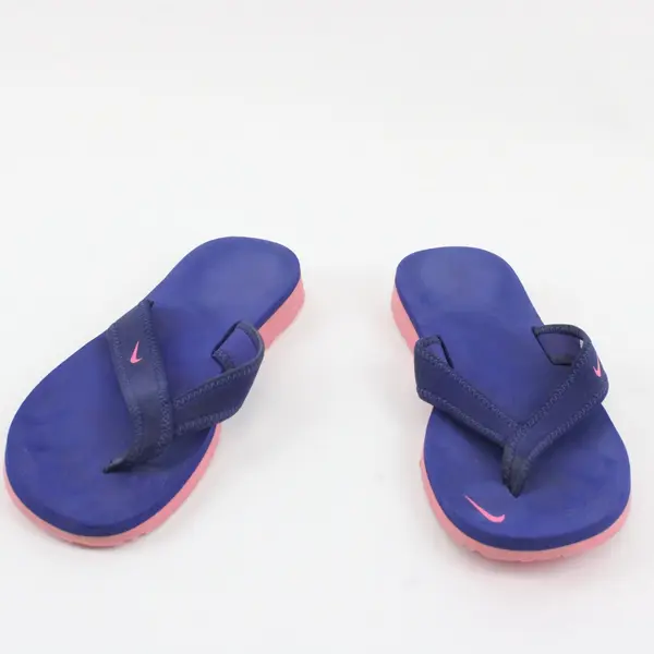 Nike 314870-408 Women's Blue Pink Flip Flop Sandals Sz 6