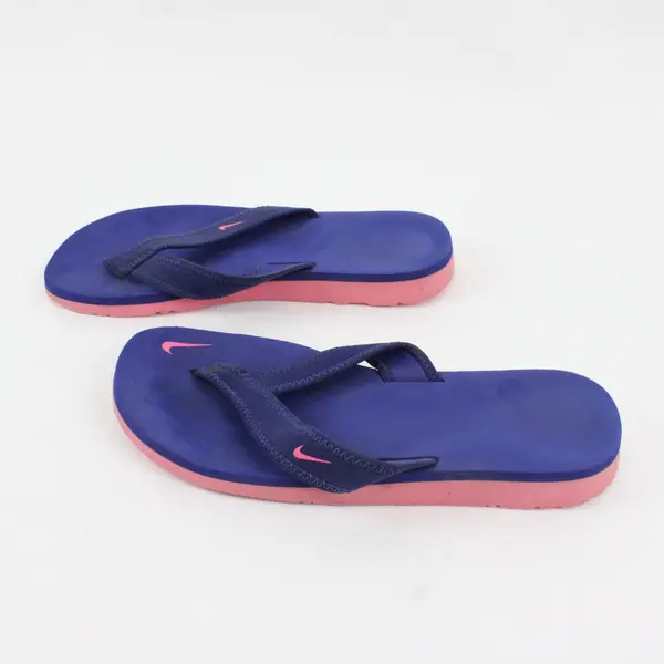 Nike 314870-408 Women's Blue Pink Flip Flop Sandals Sz 6