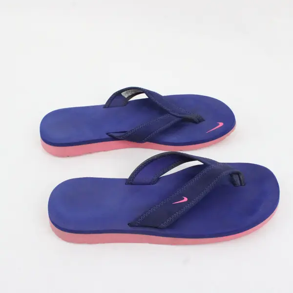 Nike 314870-408 Women's Blue Pink Flip Flop Sandals Sz 6
