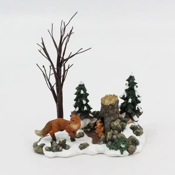 1998 Dept 56 Village  Accessory Foxes In The Forest 52744