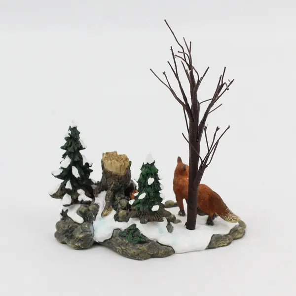 1998 Dept 56 Village  Accessory Foxes In The Forest 52744