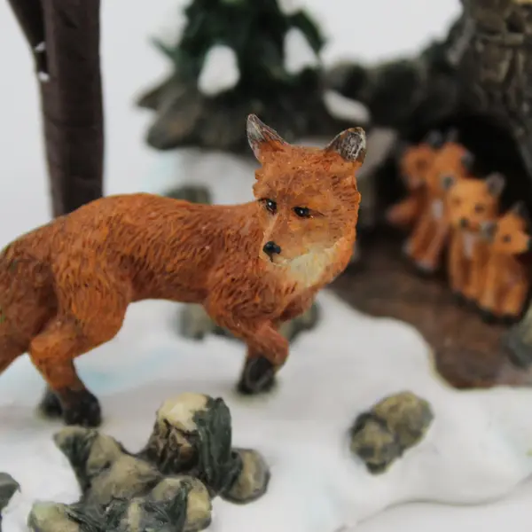 1998 Dept 56 Village  Accessory Foxes In The Forest 52744
