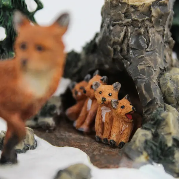 1998 Dept 56 Village  Accessory Foxes In The Forest 52744