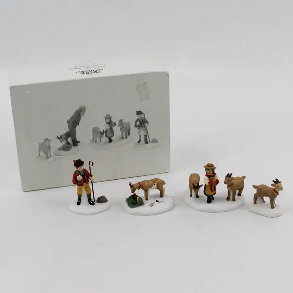 1997 Dept 56 Heritage Village Accessory Heidi And Her Goats 56201