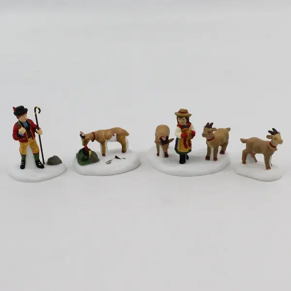 1997 Dept 56 Heritage Village Accessory Heidi And Her Goats 56201