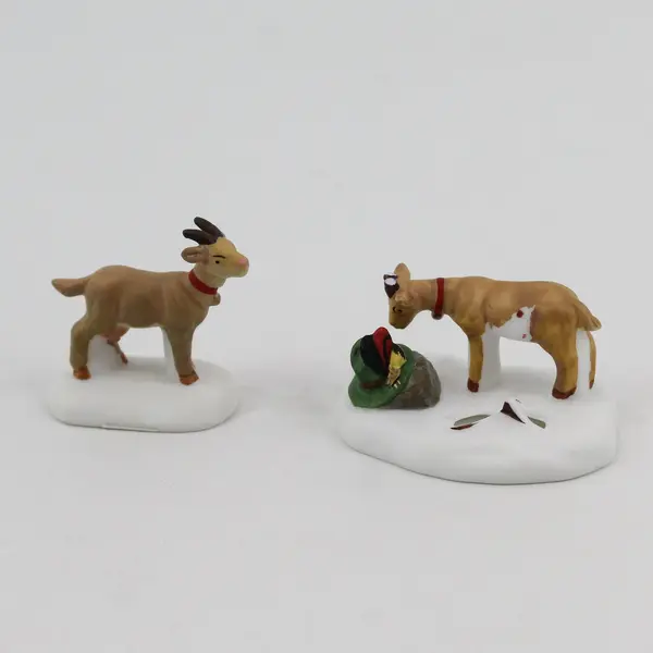 1997 Dept 56 Heritage Village Accessory Heidi And Her Goats 56201
