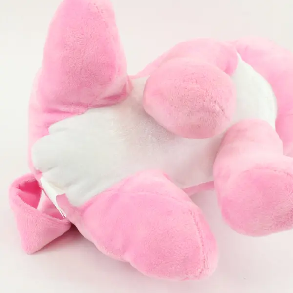 Ideal Toys Direct Pink Alien Cat Plush 15in Sitting Iridescent Eyes