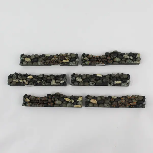 1998 Dept 56 Village Accessory Fieldstone Wall 6 piece set 52717