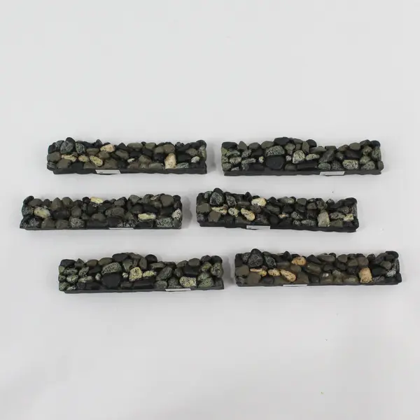 1998 Dept 56 Village Accessory Fieldstone Wall 6 piece set 52717