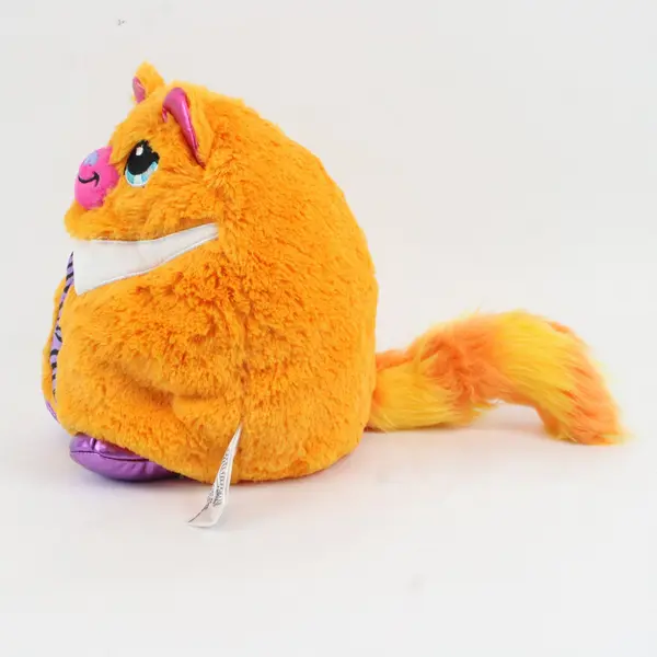 Misfittens Orange Cat Plush Basic Fun 2023 Purple Tie Stuffed Animal