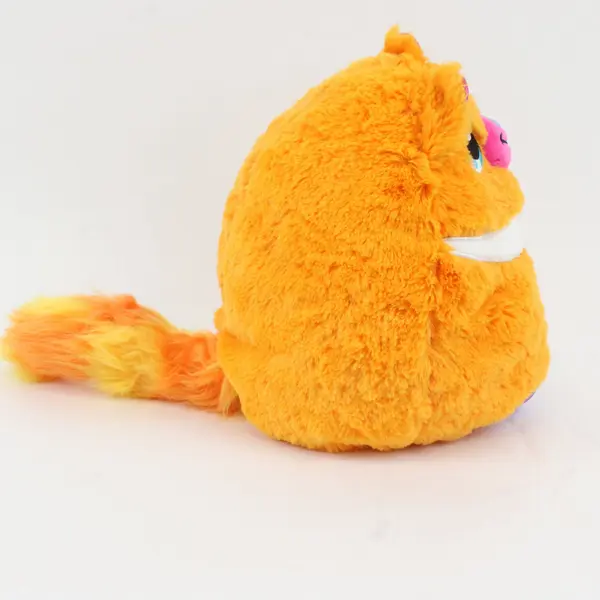 Misfittens Orange Cat Plush Basic Fun 2023 Purple Tie Stuffed Animal