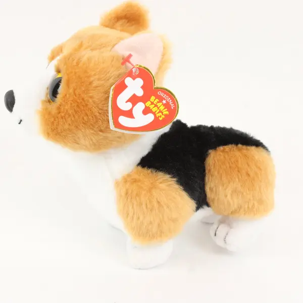 Ty Beanie Baby Colin Corgi Plush 6 in Velvety Stuffed Animal Retired