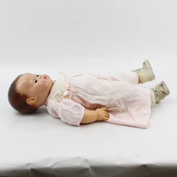 Vintage Effanbee Drink And Wet Dy-Dee Baby Doll 19”  Composition Rubber Body 