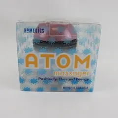 HoMedics Atom Handheld Massager Pink Silver Round