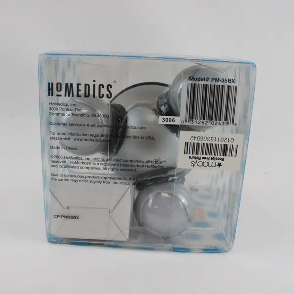 HoMedics Atom Handheld Massager Pink Silver Round