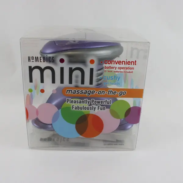 HoMedics Mini Massage-on-the-Go Portable Massager Purple Silver