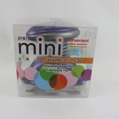 HoMedics Mini Massage-on-the-Go Portable Massager Purple Silver