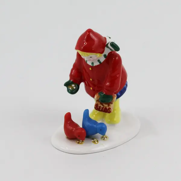 1994 Dept 56 Snow Village Feeding The Birds 54739