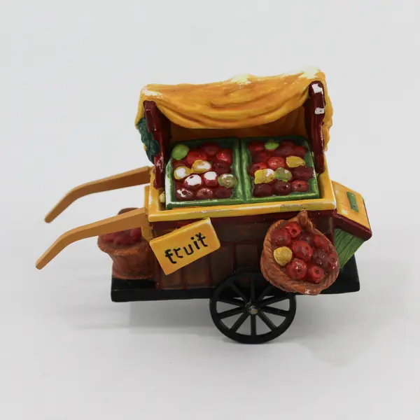 Dept 56 Dickens Village Chelsea Market Fruit Monger 58130 Porcelain