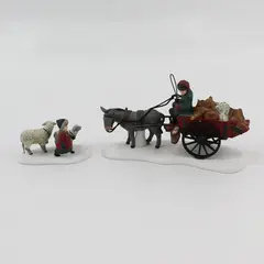 1993 Dept. 56 Dickens Village Bringing Fleeces to the Mill 58190