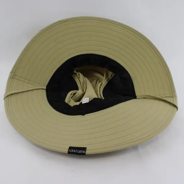 EINSKEY Wide Brim Sun Hat UPF 50 UV Protection Beige Chin Strap
