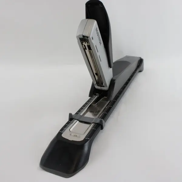 Bostitch inReach 25 Long Reach Stapler Black Silver Booklet Office Used