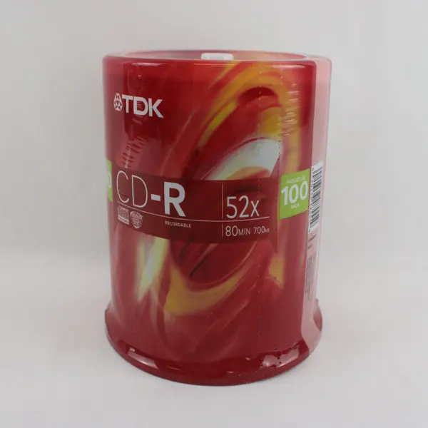 TDK CD-R 100 Pack Spindle 52x 700MB 80 Min Blank Recordable Discs New