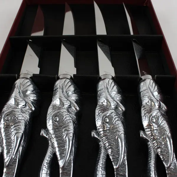Arthur Court Elephant 4-Piece Stainless Steel Utility Knife Set