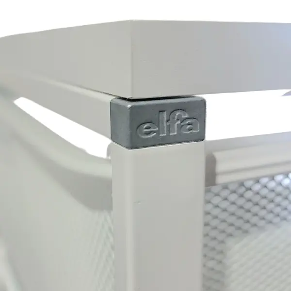 Elfa 5-Drawer Mesh Storage Cart White Metal Frame 47in - Local Pickup Only