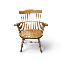 S. Bent & Bros Colonial Windsor Captain's Arm Chair Maple Wood - Local Pickup