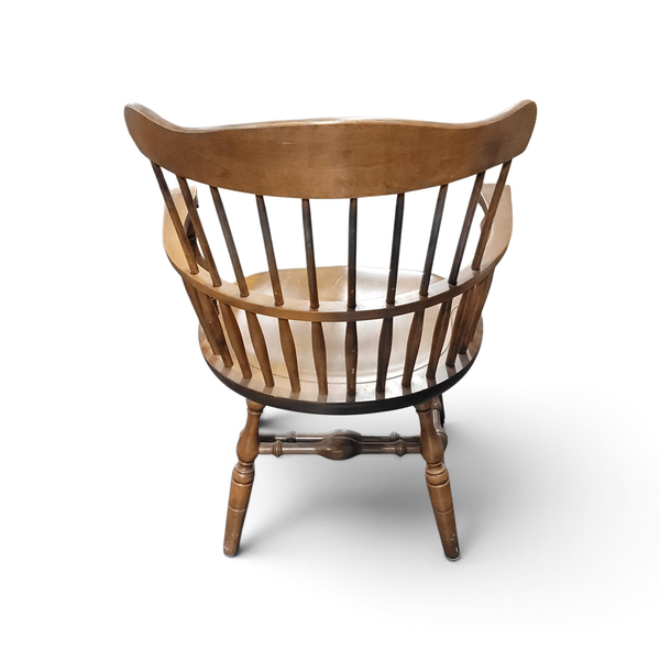 S. Bent & Bros Colonial Windsor Captain's Arm Chair Maple Wood - Local Pickup
