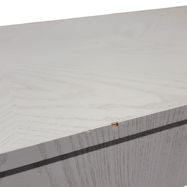 Thomasville White Gold Console Sofa Entryway Table Drawer - Freight/Local Pickup