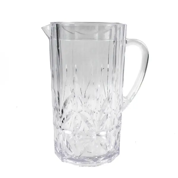 Royal Carved Acrylic Pitcher Decorative Serving Jug Collectible