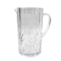 Royal Carved Acrylic Pitcher Decorative Serving Jug Collectible
