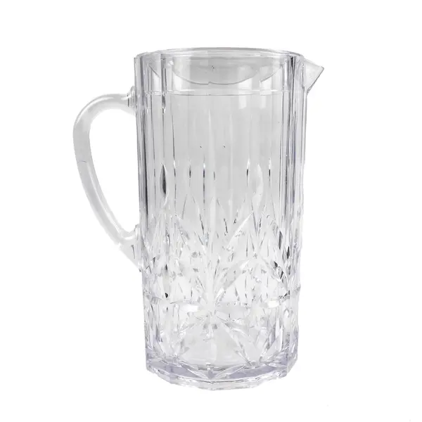Royal Carved Acrylic Pitcher Decorative Serving Jug Collectible