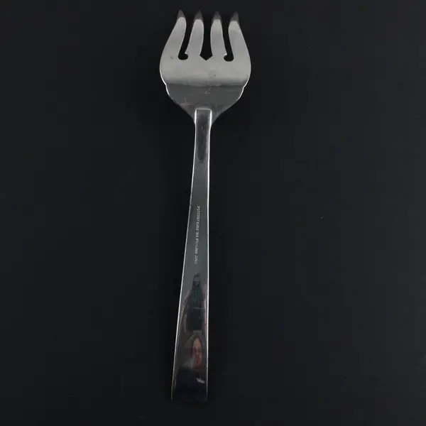 Pottery Barn PBN1 Pattern Solid Cold Meat Serving Fork 18/8 SS 8.75"
