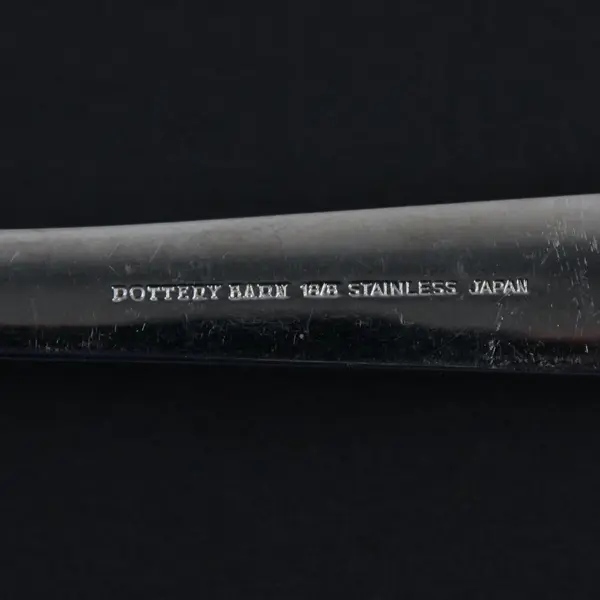 Pottery Barn PBN1 Pattern Solid Cold Meat Serving Fork 18/8 SS 8.75"